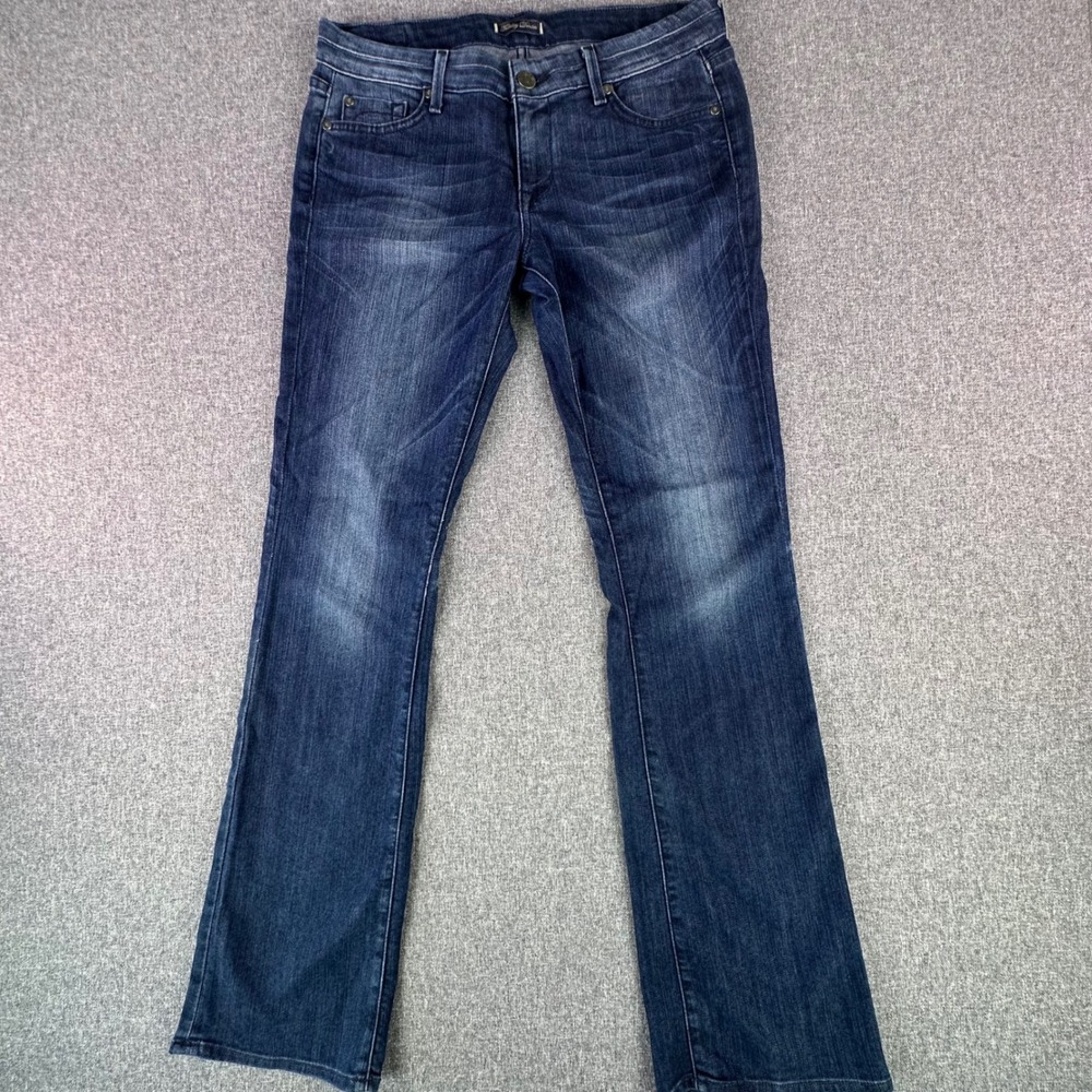 Fidelity Jeans Women 34 Japan Rose Cava Blue Bootcut Stretch Made in USA